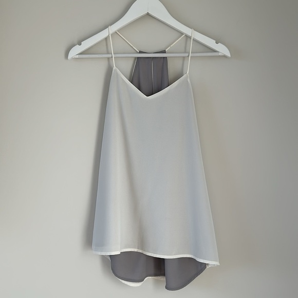 Express Barcelona Tank Top BUNDLE Office Workwear Business Layering Blue White - Picture 12 of 16